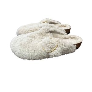 Birkenstock Boston Big Buckle Teddy Shearling Clogs Women's Size 41 US 10- 10.5